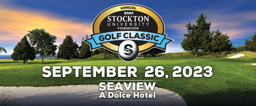 Stockton University Golf Classic registration form header image